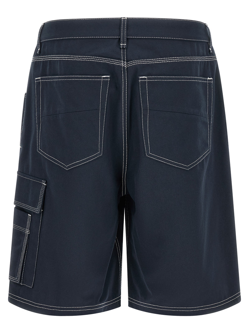 Fendi Blue Cotton Bermuda Shorts - Casual Elegance