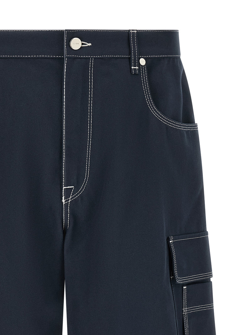 Fendi Blue Cotton Bermuda Shorts - Casual Elegance