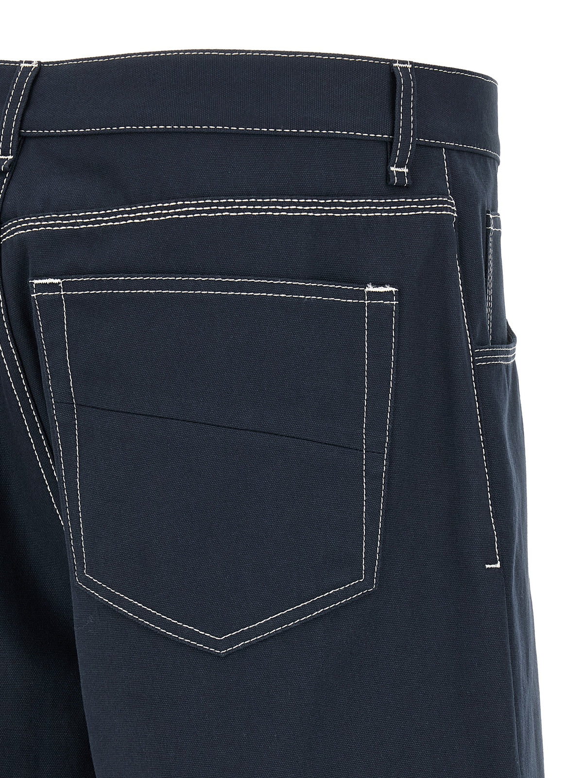 Fendi Blue Cotton Bermuda Shorts for Men