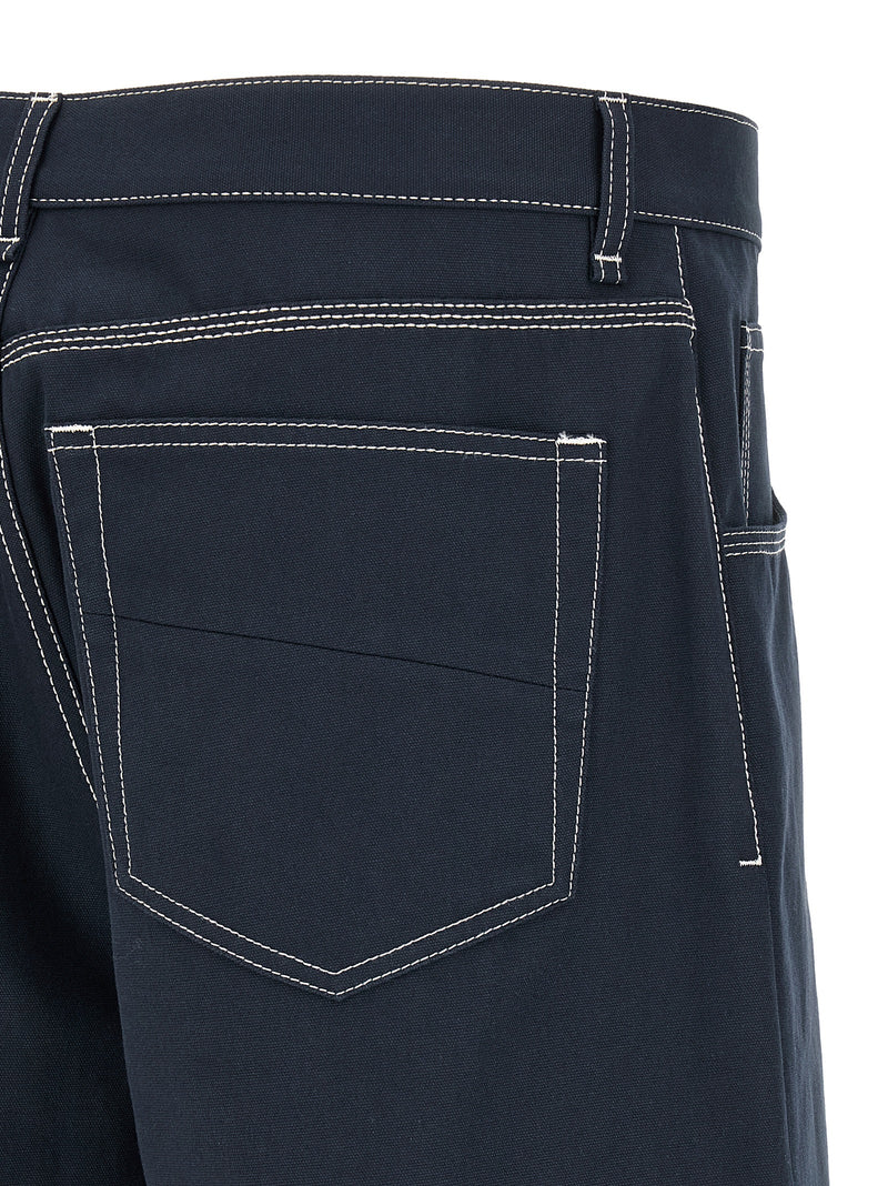 Fendi Blue Cotton Bermuda Shorts - Casual Elegance