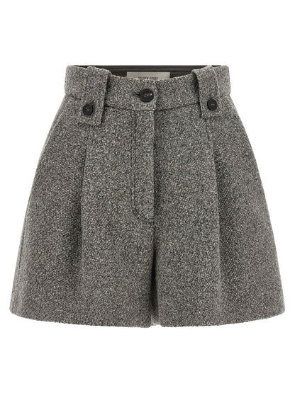Golden Goose Gray Virgin Wool Bermuda Shorts