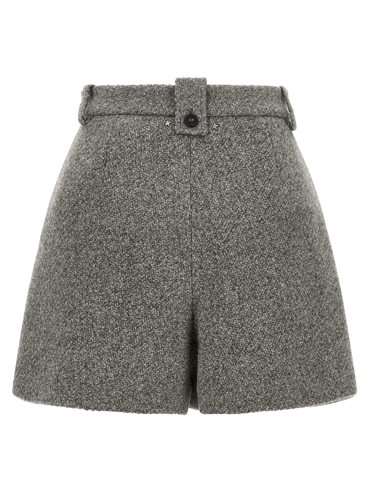 Golden Goose Ryanna Gray Virgin Wool Bermuda Shorts