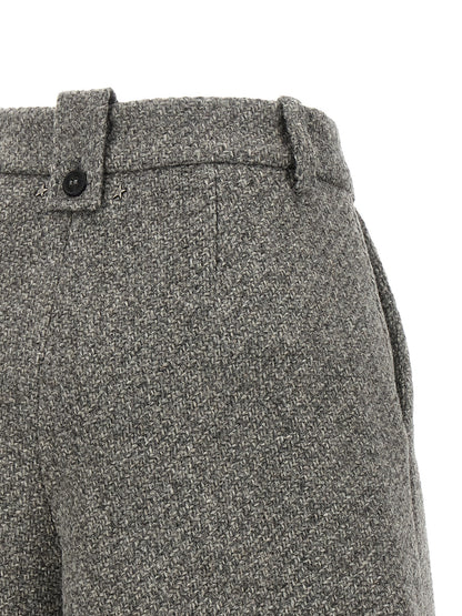 Golden Goose Gray Virgin Wool Bermuda Shorts