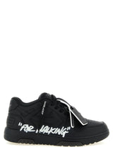 Off-White Bicolor Calfskin Low Top Sneakers for Men