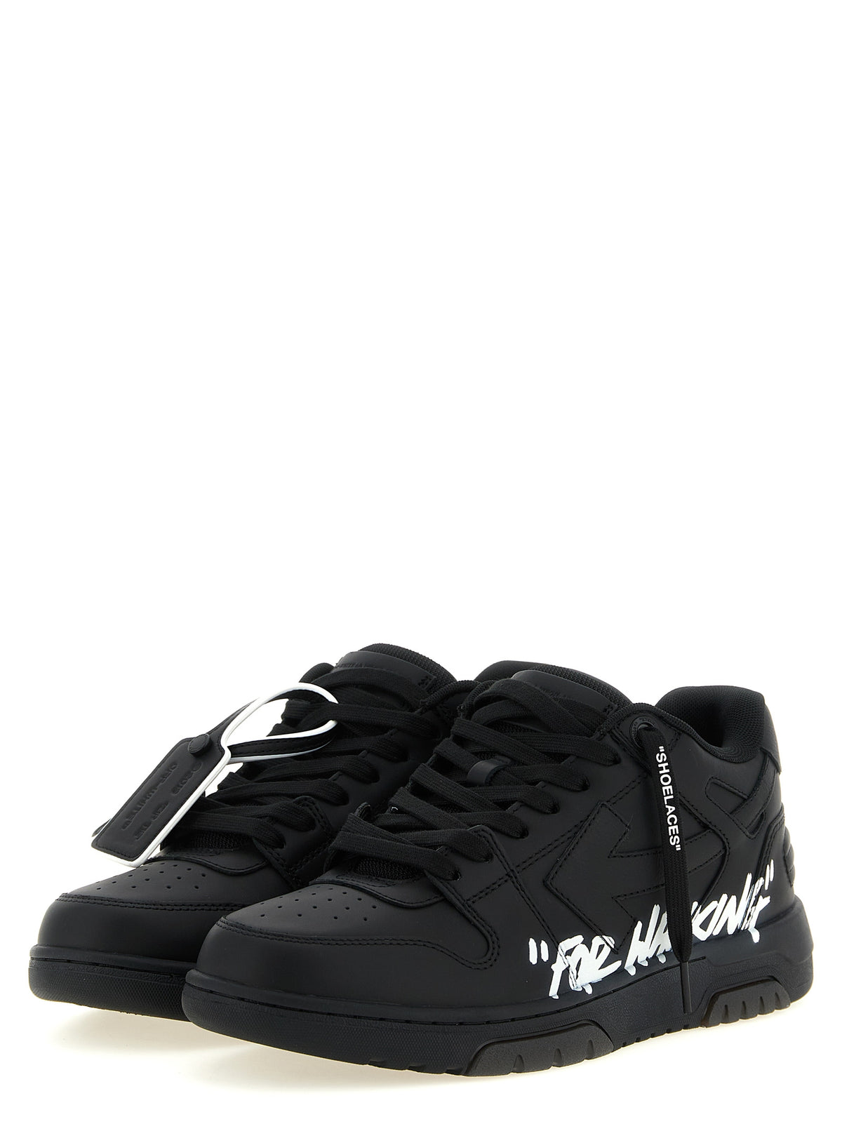 Off-White Bicolor Calfskin Low Top Sneakers for Men