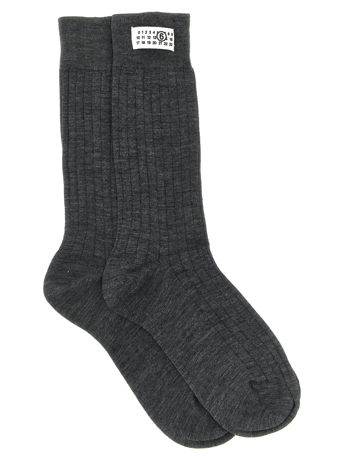 MM6 Maison Margiela Gray Wool Socks - Stylish & Comfortable