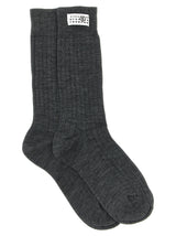 MM6 Maison Margiela Gray Wool Socks - Stylish & Comfortable