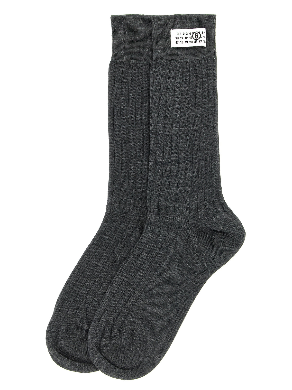 MM6 Maison Margiela Gray Wool Socks - Stylish & Comfortable
