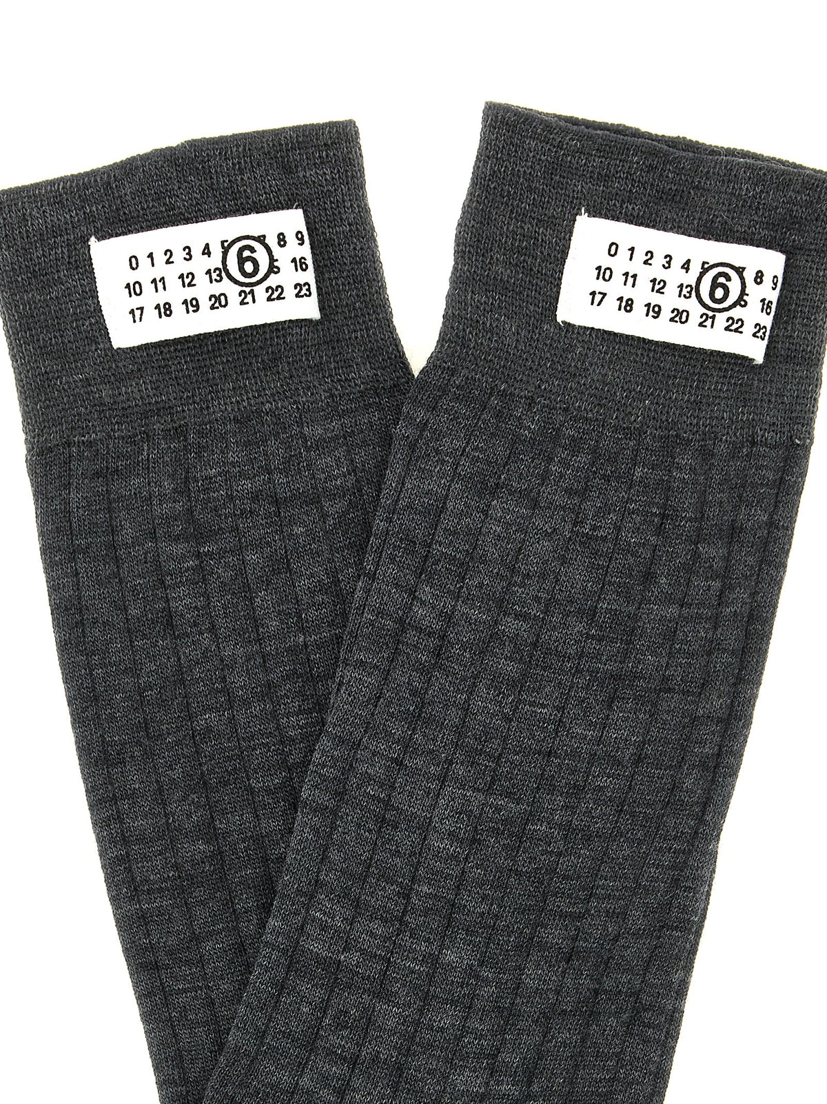 MM6 Maison Margiela Gray Wool Socks - Stylish & Comfortable