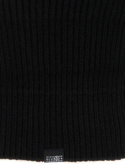 MM6 Maison Margiela Black Wool Hat