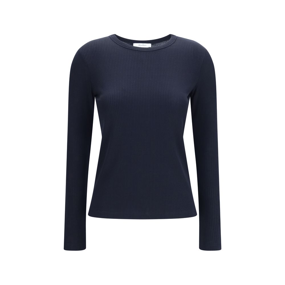 Max Mara Blue Lyocell Sweatshirt - Essential Women's Wear