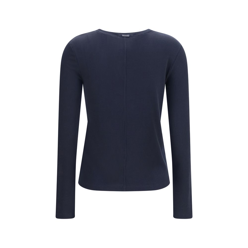 Max Mara Blue Lyocell Sweatshirt - Essential Women's Wear
