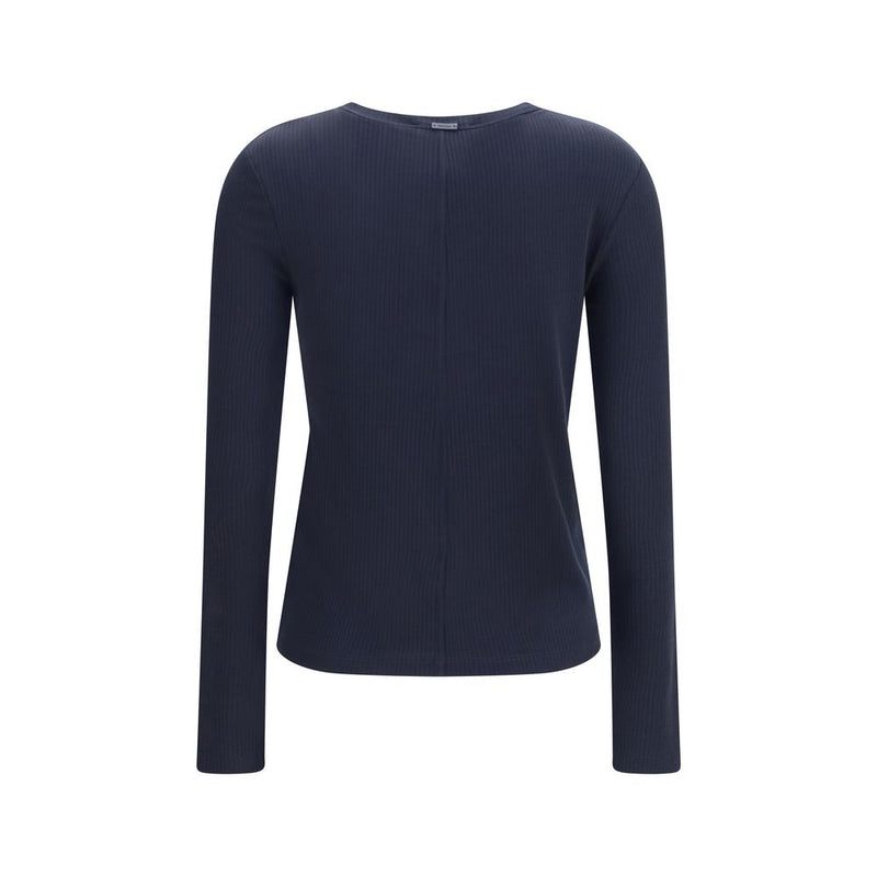 Max Mara Blue Lyocell Sweatshirt - Essential Women's Wear