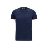 Max Mara Papaia Blue Cotton T-Shirt for Women