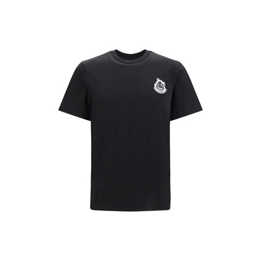 Moncler Black Cotton T-Shirt for Men