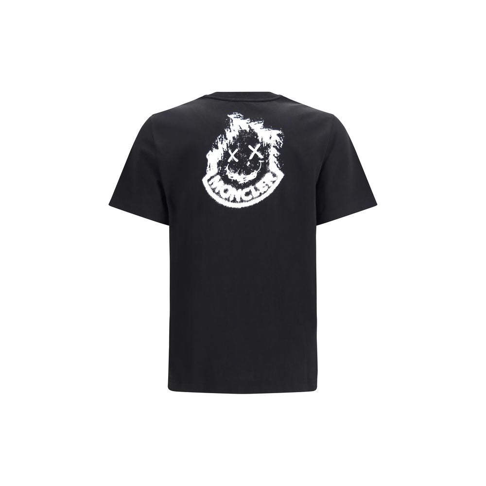 Moncler Black Cotton T-Shirt - Essential Graphic Tee