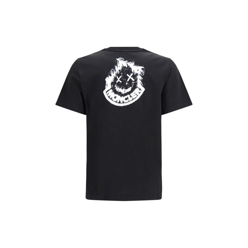 Moncler Black Cotton T-Shirt for Men