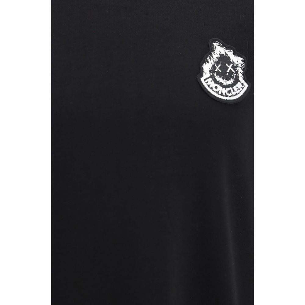 Moncler Black Cotton T-Shirt - Essential Graphic Tee