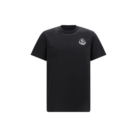 Moncler Black Cotton T-Shirt for Men