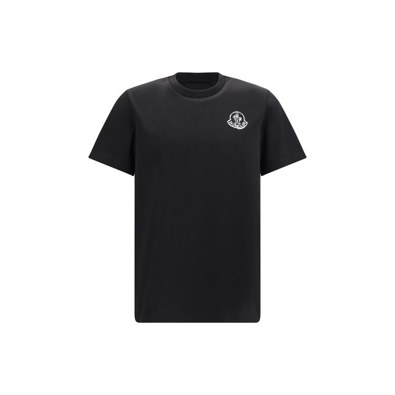 Moncler Black Cotton T-Shirt for Men