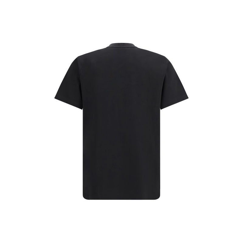 Moncler Black Cotton T-Shirt for Men