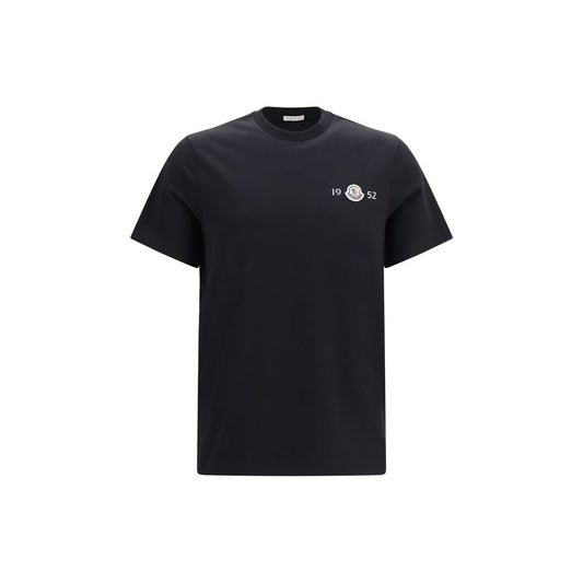 Moncler Black Cotton T-Shirt - Essential Casual Wear