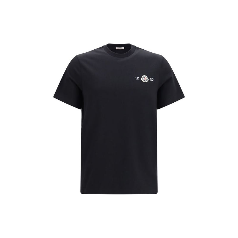 Moncler Black Cotton T-Shirt - Essential Casual Wear