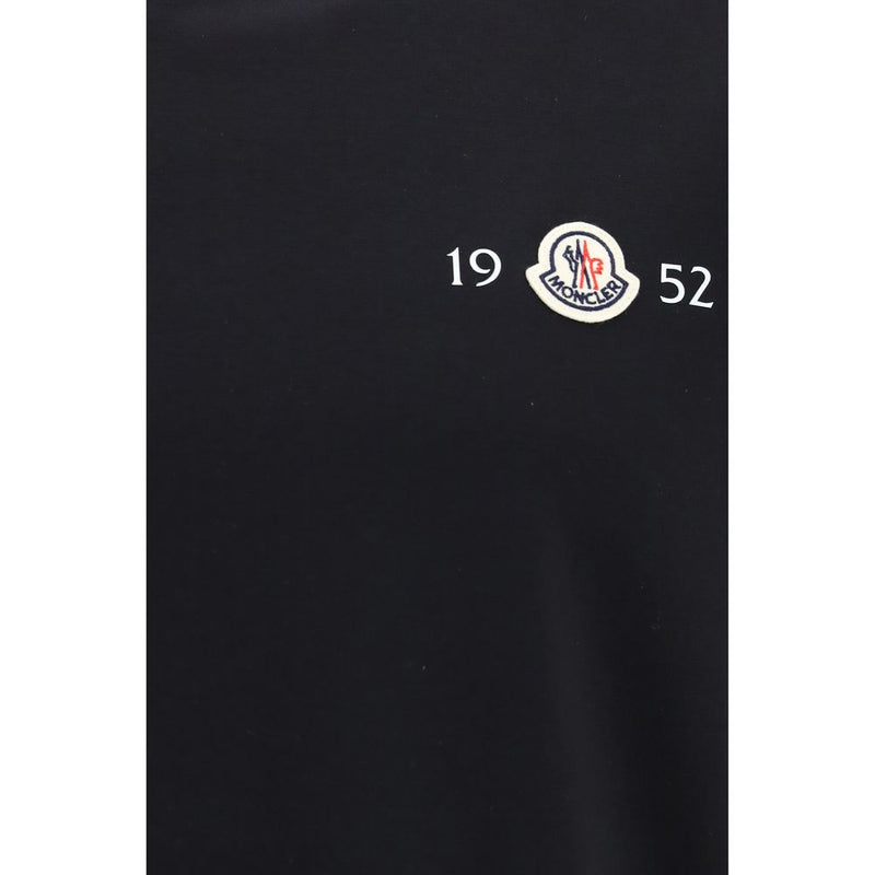 Moncler Black Cotton T-Shirt - Essential Casual Wear