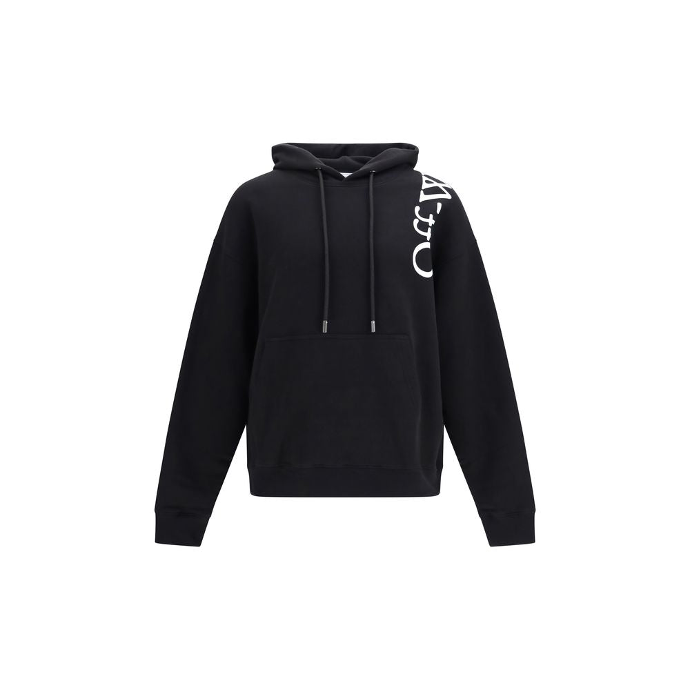 Off-White Black Cotton Vertical Bookish Skate Hoodie