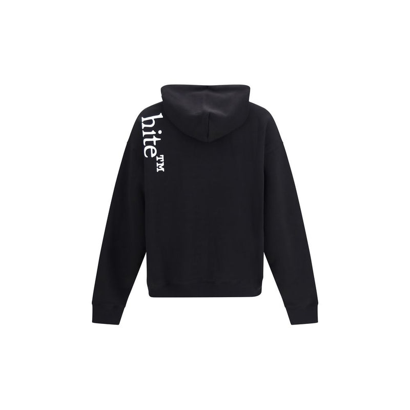 Off-White Black Cotton Vertical Bookish Skate Hoodie
