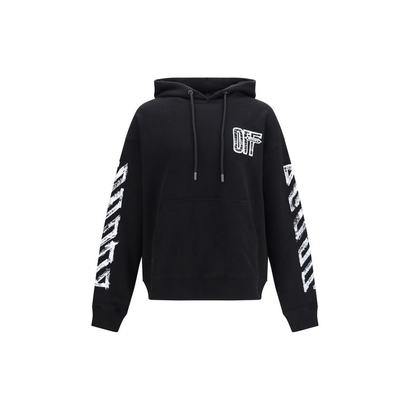 Off-White Motion Arrow Black Cotton Sweatshirt