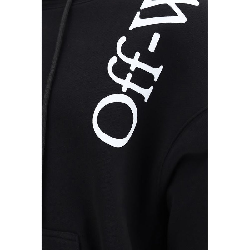 Off-White Black Cotton Vertical Bookish Skate Hoodie