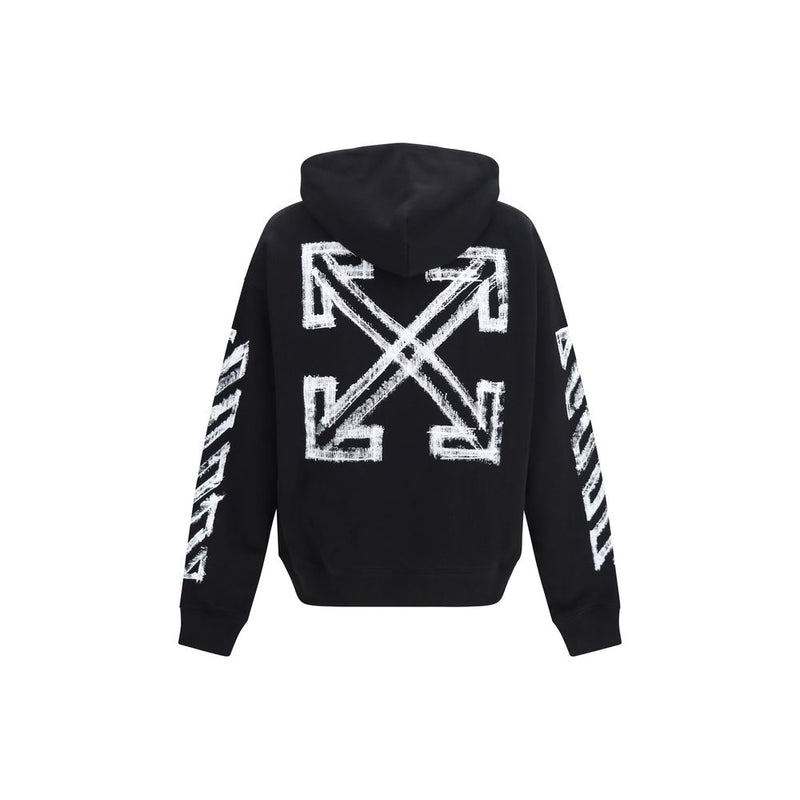 Off-White Motion Arrow Black Cotton Sweatshirt