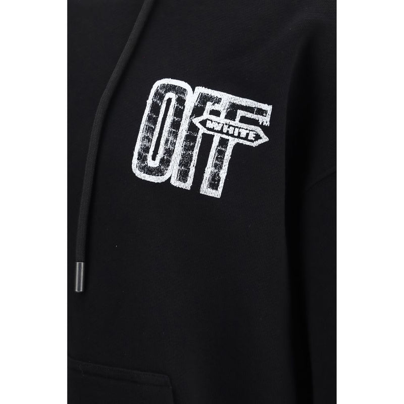 Off-White Motion Arrow Black Cotton Sweatshirt