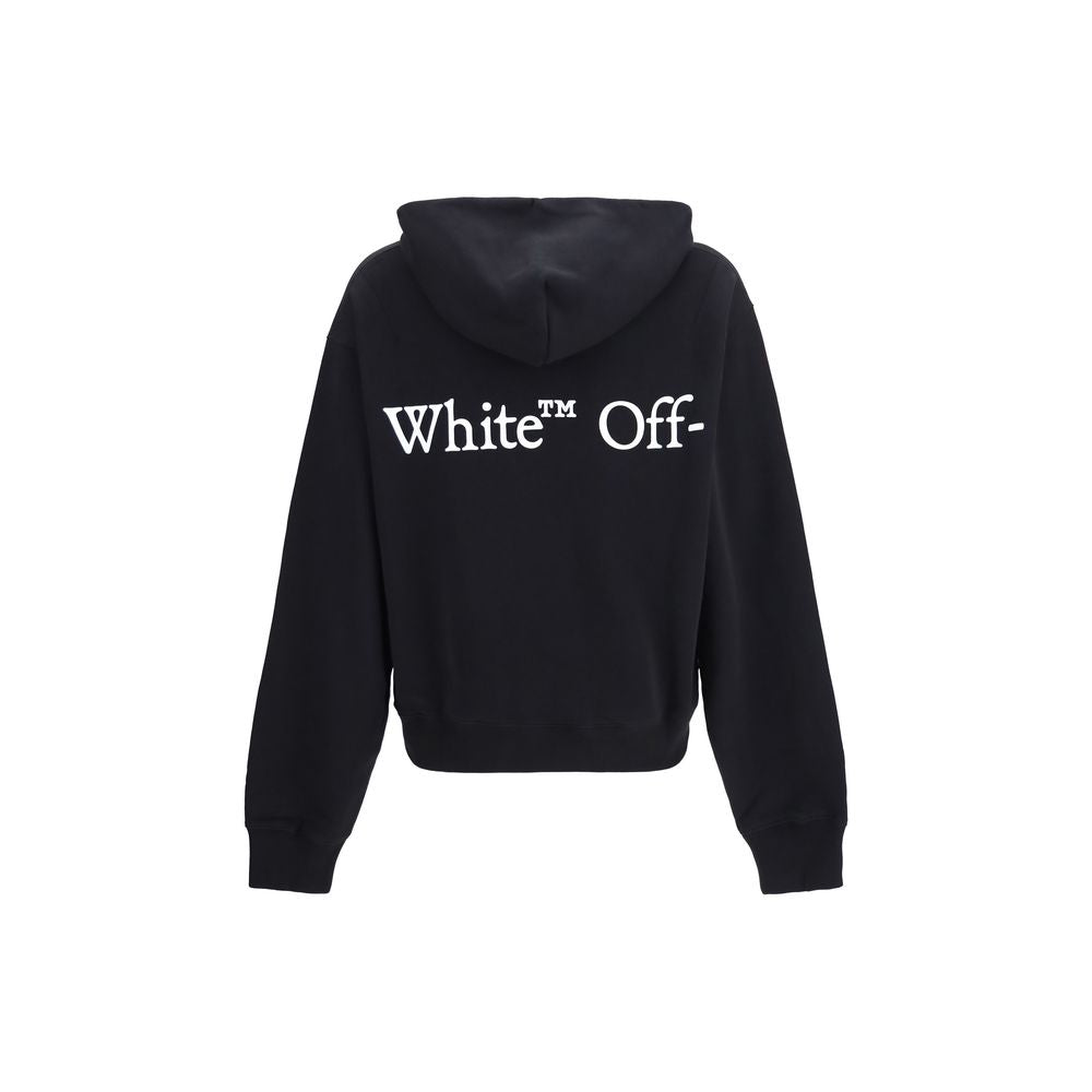Sweatshirt Off-White Noir en Coton - Bookish Scarf Hoodie