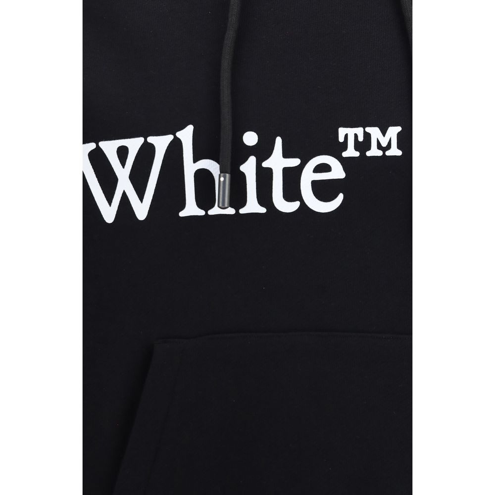 Sweatshirt Off-White Noir en Coton - Bookish Scarf Hoodie