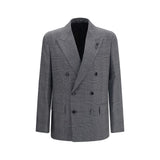 Lardini Gray Wool Oves Aries Blazer