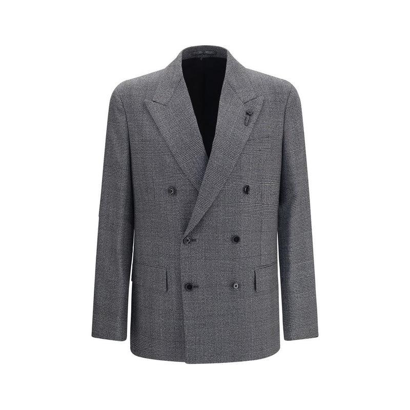 Lardini Gray Wool Oves Aries Blazer - Elegant Tailored Fit