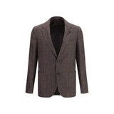 Lardini Brown Wool Oves Aries Blazer