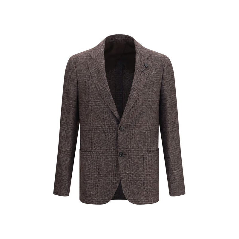 Lardini Brown Wool Oves Aries Blazer
