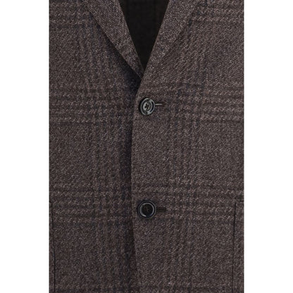 Lardini Brown Wool Oves Aries Blazer