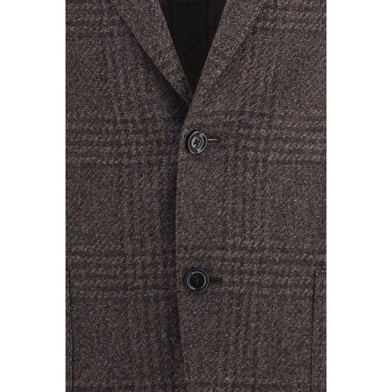 Lardini Brown Wool Oves Aries Blazer