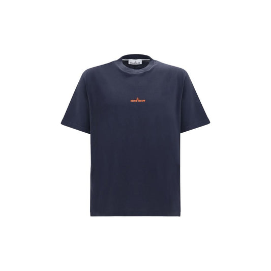 Stone Island Blue Cotton Sportswear T-Shirt for Men