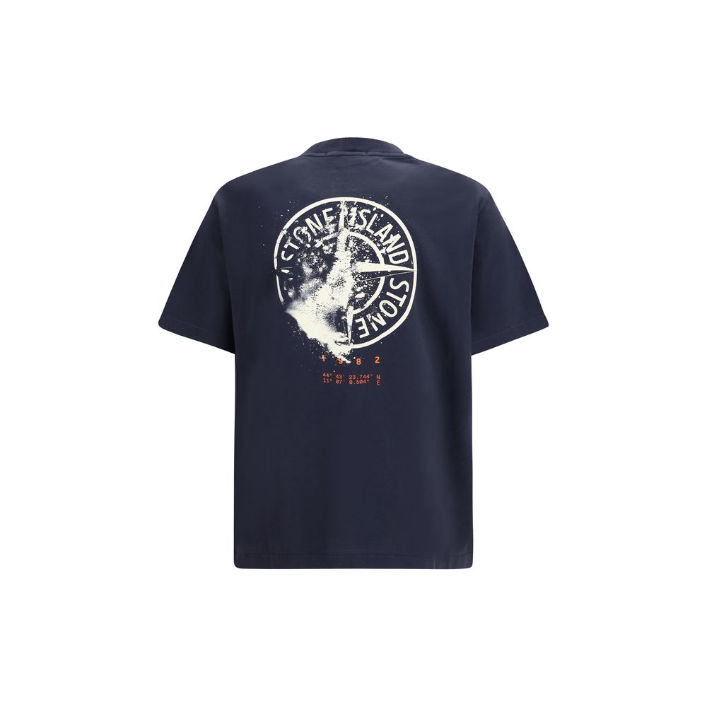Stone Island Blue Cotton Sportswear T-Shirt for Men