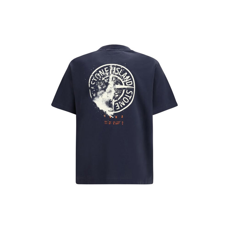 Stone Island Blue Cotton Sportswear T-Shirt for Men