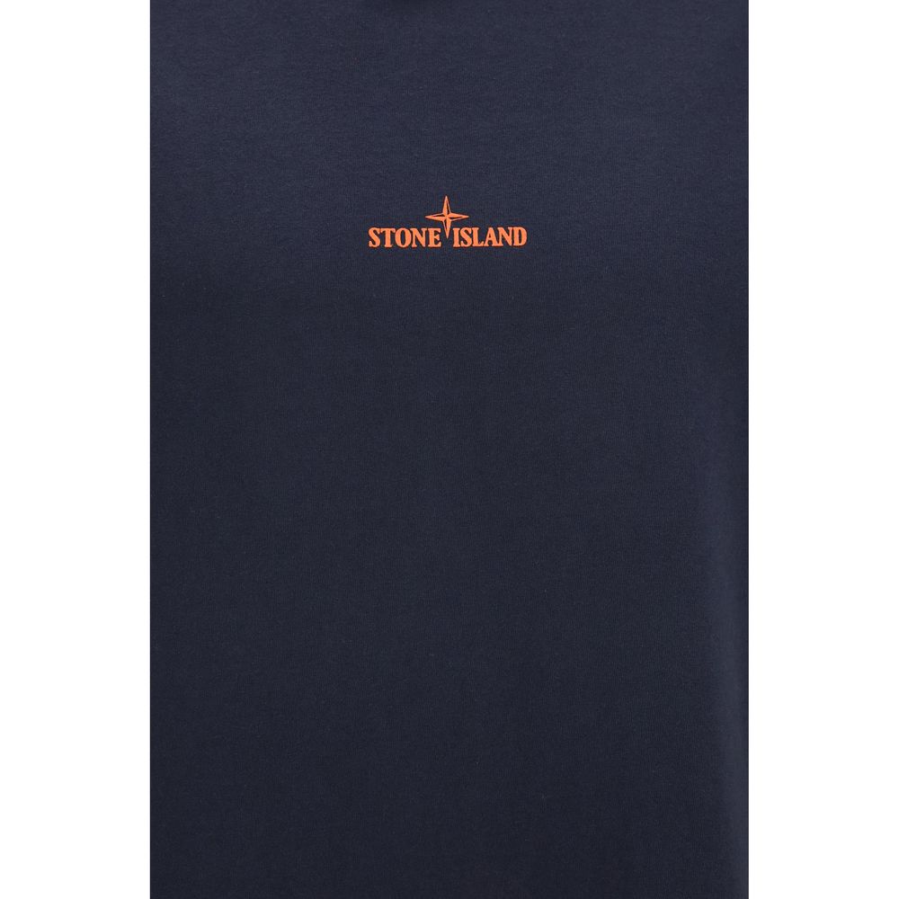 Stone Island Blue Cotton Sportswear T-Shirt for Men