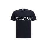 Off-White Black Cotton T-Shirt - Bookish Scarf Design