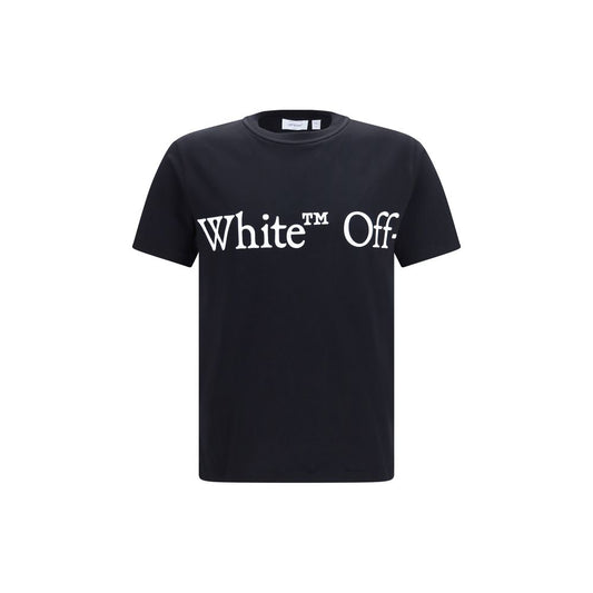 Off-White Bookish Scarf Black Cotton T-Shirt
