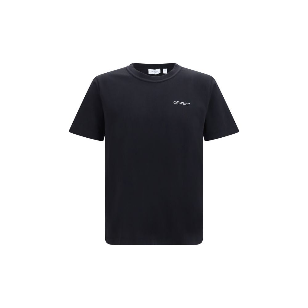 Off-White Black Cotton T-Shirt - Minimalist Design