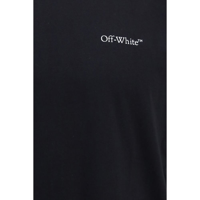 Off-White Black Cotton T-Shirt - Minimalist Design